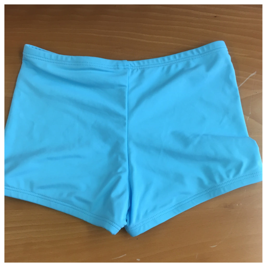 Light Blue Spandex Booty Shorts – Tracy Bachman Designs